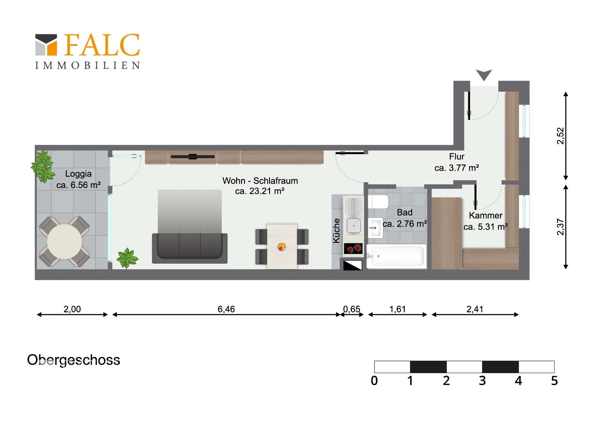 Durchdachter Grundriss